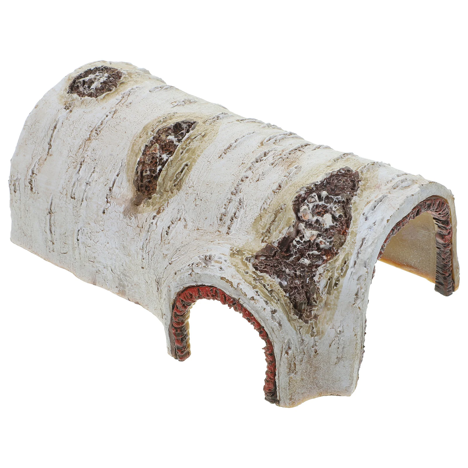 1 قطعة إخفاء الزواحف كهف الراتنج الحيوانات الأليفة الصغيرة المأوى مخبأ آمن منزل السلحفاة سحلية الهامستر مشهد الديكور #3