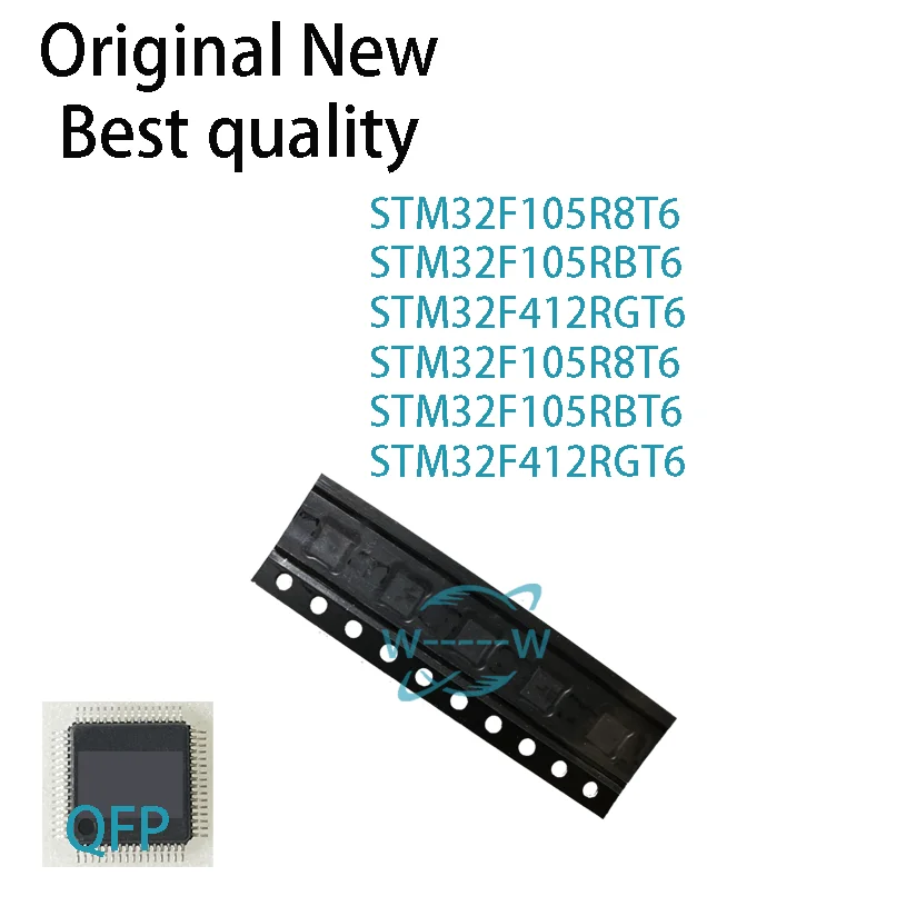 (2 PCS)NEW STM32F105R8T6 STM32F105RBT6 STM32F412RGT6 STM32F105R8T6 STM32F105RBT6 STM32F412RGT6 QFP MCU IC Chip electronic