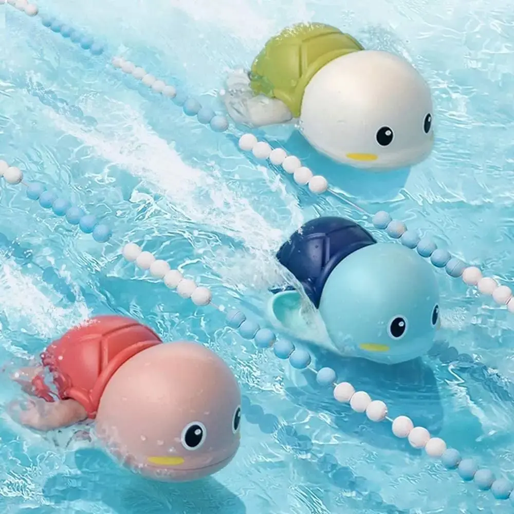 Jouets de Bain pour Bébé, Tortue de Natation, Animal de Dessin Animé, Horloge, Piscine, Plage