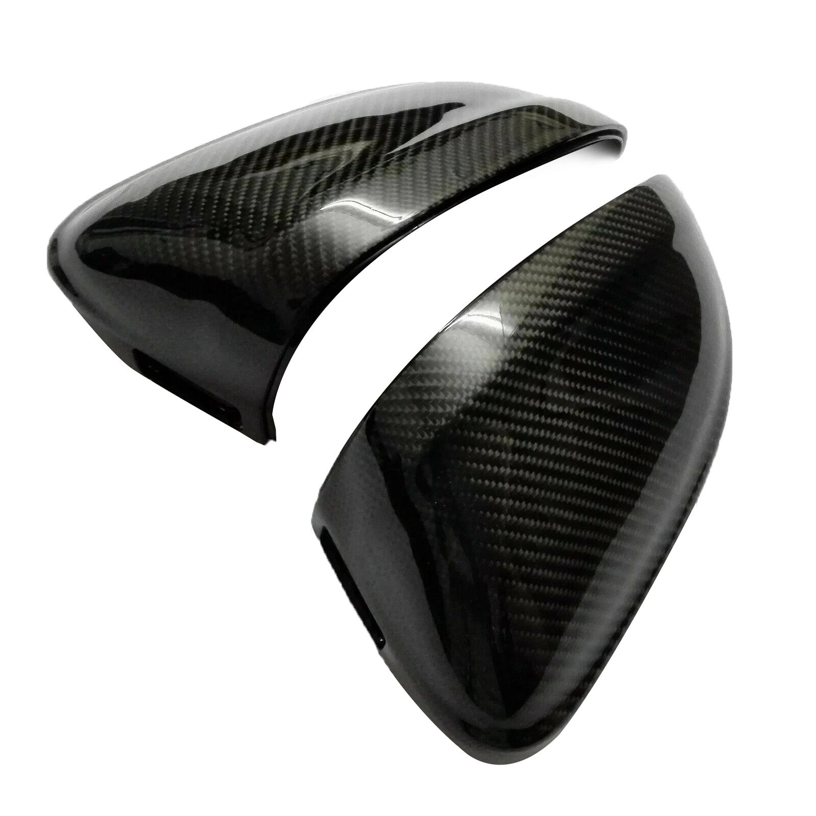 

Carbon Fiber Mirror Cover W/ Side Assist Car Exterior Rear View Reverse Rearview Shell Caps For Audi RS4 S4 A4 B9 2017-2019