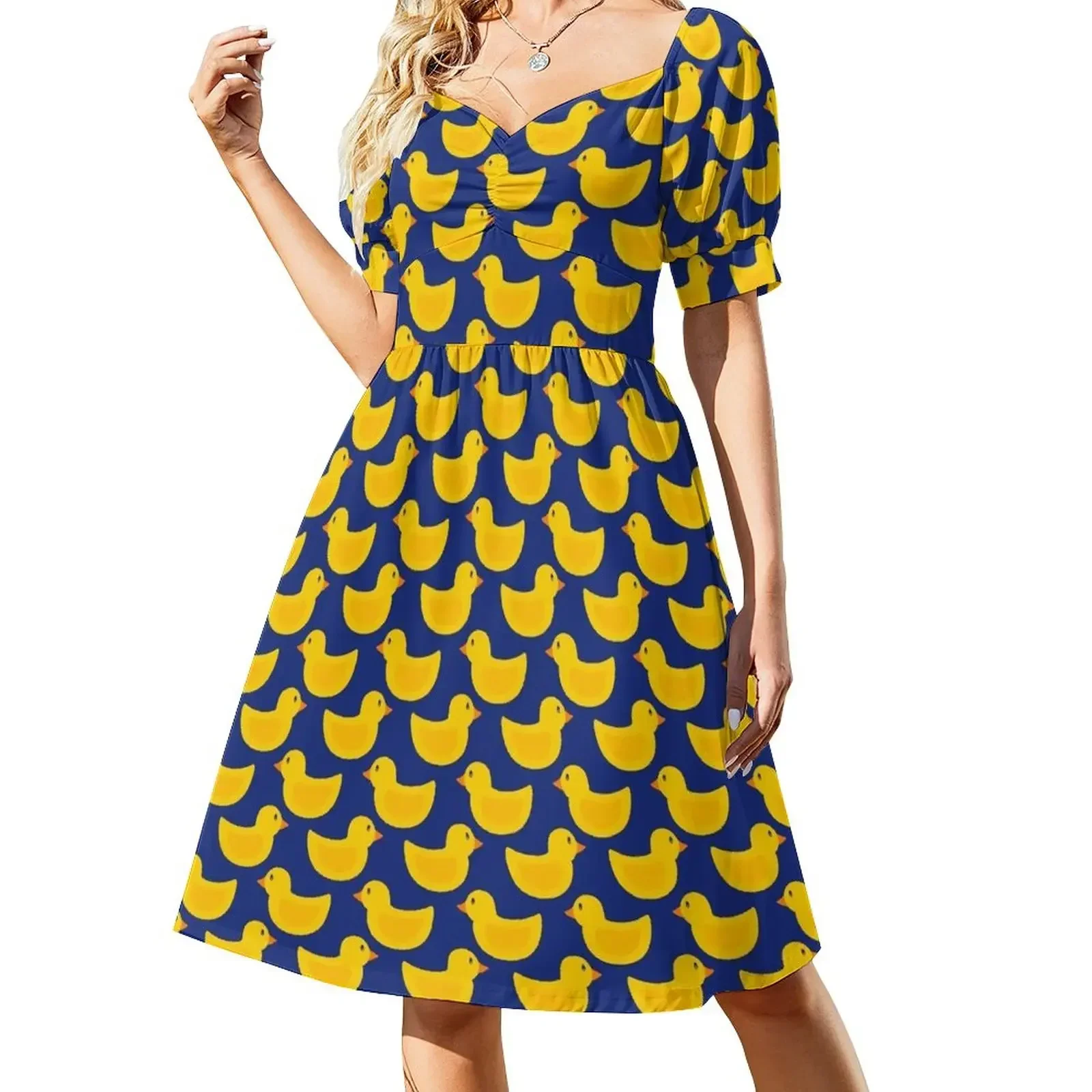 

Rubber Duckie Short-Sleeved Dress women's luxury party dress summer clothes for women women long dresses Women's long dress