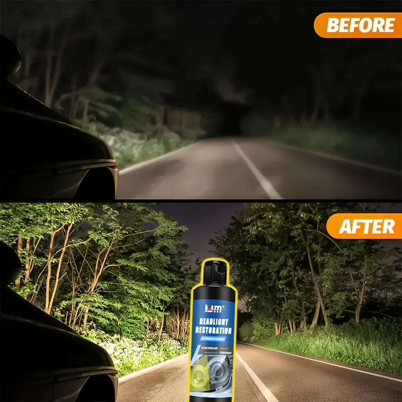 Ultimate Car Headlight Restoration Cream - Effectively Restores Yellowed, Oxidized, and Blurred Car Headlights, Long-Lasting