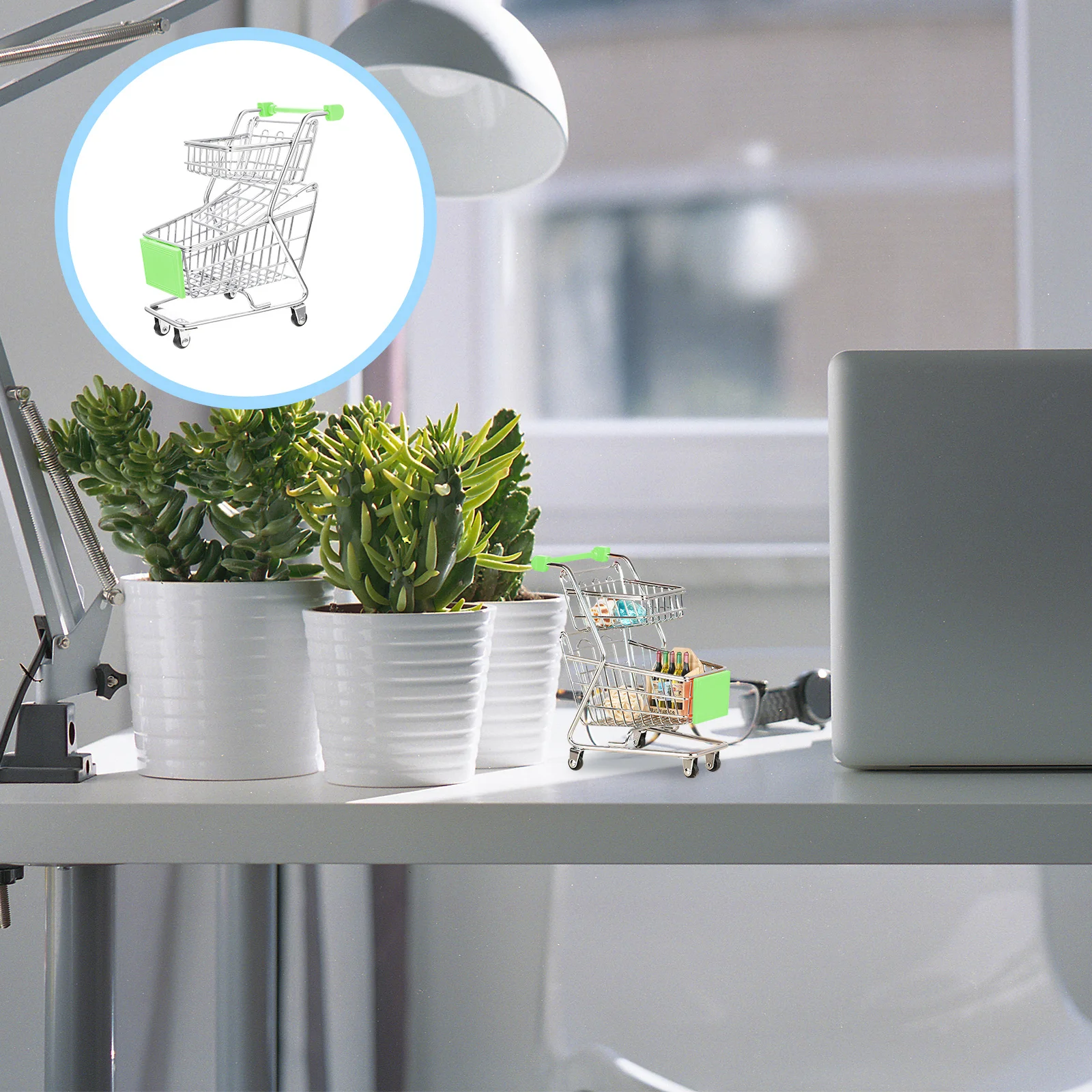 Mini panier de courses en alliage Double couche pour enfants, petit chariot de supermarché, affichage de Collection de cadeaux pour le jeu