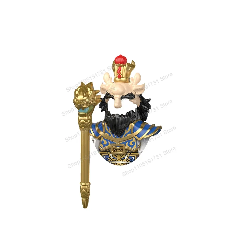 لعبة الرسوم المتحركة سان تايزي شخصيات الحركة الكلاسيكية اللبنات ملحقات السيف مجموعة سطح المكتب نموذج اللعب 30327