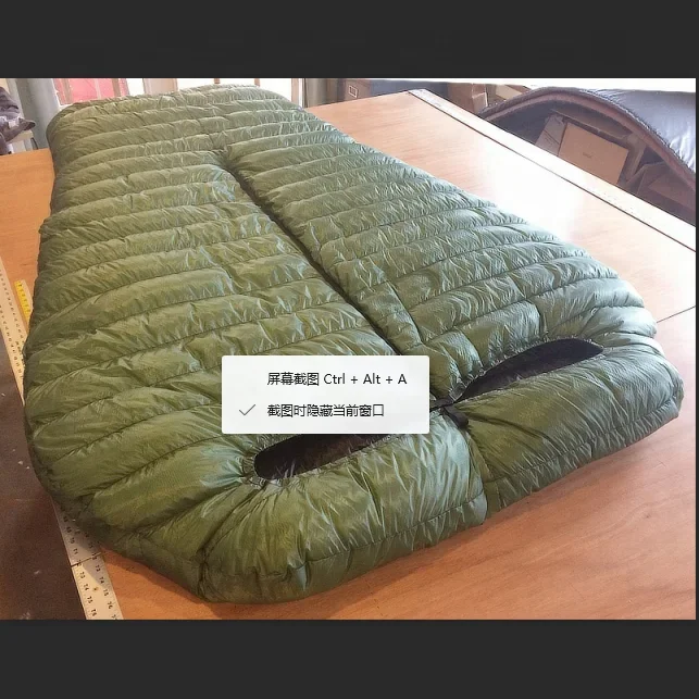 2019 Two Persons Duck Down Sleeping Bag 4 Season Extreme Cold Weather Arctic Sleeping Bags -10 For Outdoor Camping