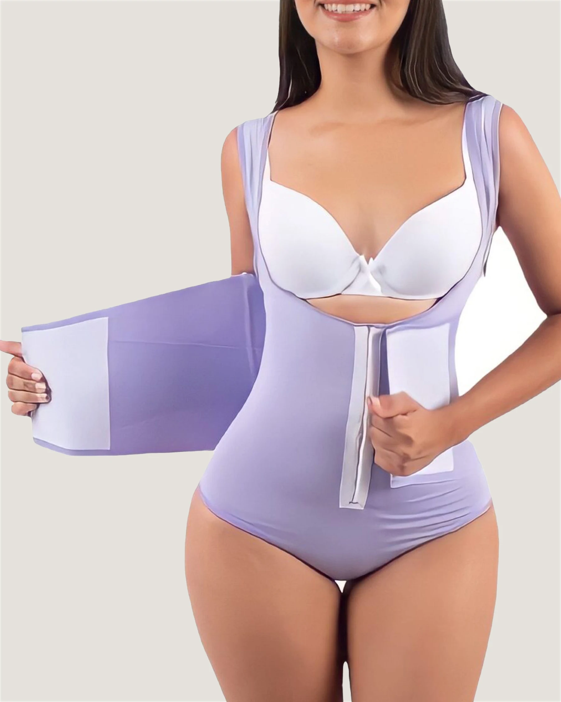 Open Chest Sleeveless Onesie Girdle  Waistband Belts For Women Remove The Belly