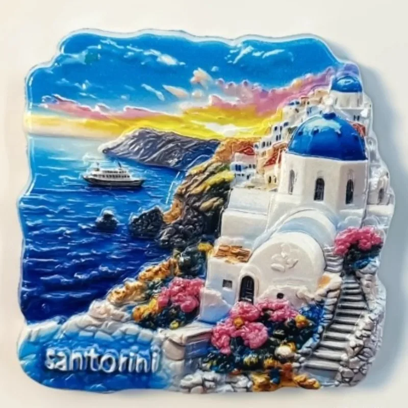 الهدايا التذكارية اليونانية أثينا معبد الباثرينون سانتوريني مغناطيس الثلاجة ديكور المنزل هدايا الزفاف زيوس ملصقات الثلاجة #6