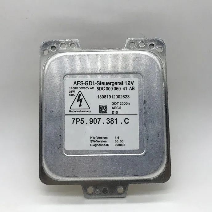 JS OEM 7P5.907.381.C For Pors(c)he Caye(n)ne Headlight Ballast For 2011-2013 Original AFS Control Unit Module 5DC009060-41 AB