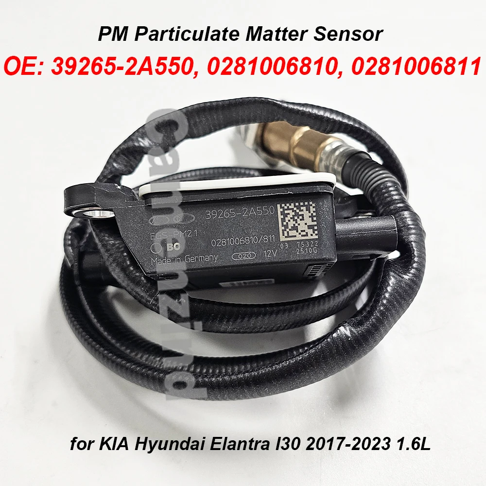 

Датчик частиц PM 39265-2A550 392652A550 0281006810 0281006811 для KIA Hyundai Elantra I30 2017-2023 1,6 л 12 В