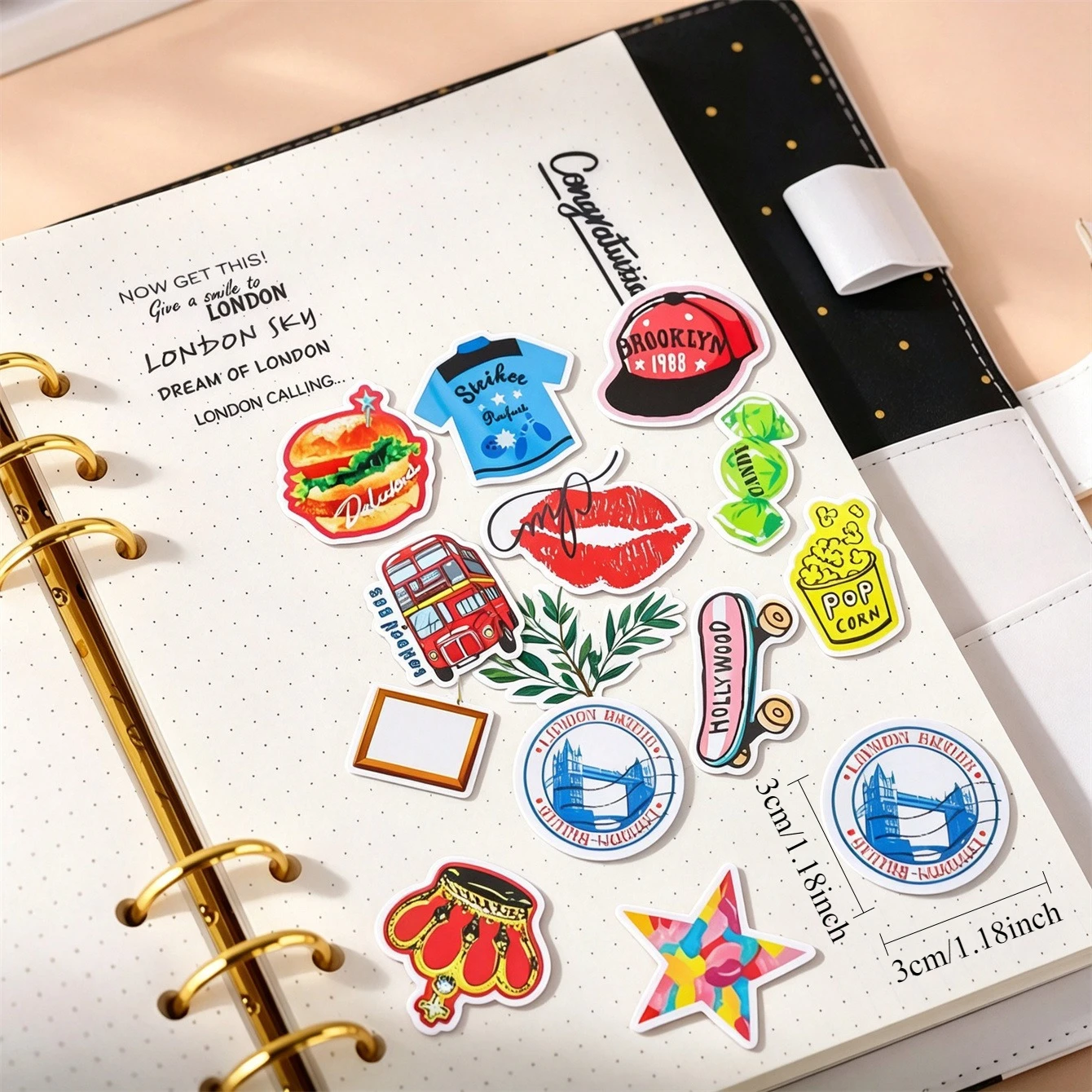 36pcs Lovely Happy Travel Girl Stickers DIY Character Diary Decorative Stickers, Decorative Scrapbook  Stationary  junk journal