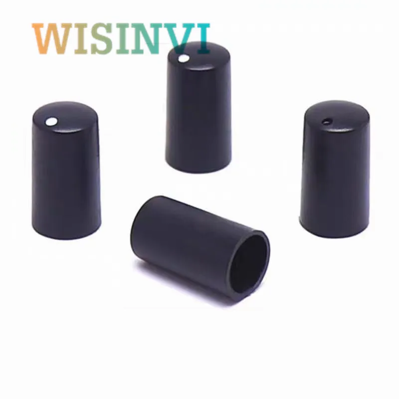 100PCS 7.5 * 14mm 7.5x14mm Plastic Potentiometer Knob Serrated Inner Hole 6mm Amplifier Knob Cap Smallest Knob Cap