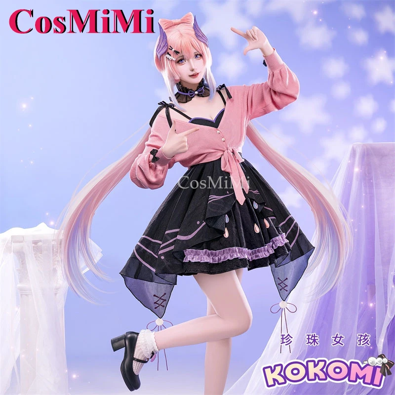 

CosMiMi Game Genshin Impact Sangonomiya Kokomi Cosplay Costumes Pearl Girl Daily Outfit Dress Carnival Party Role Play Clothing