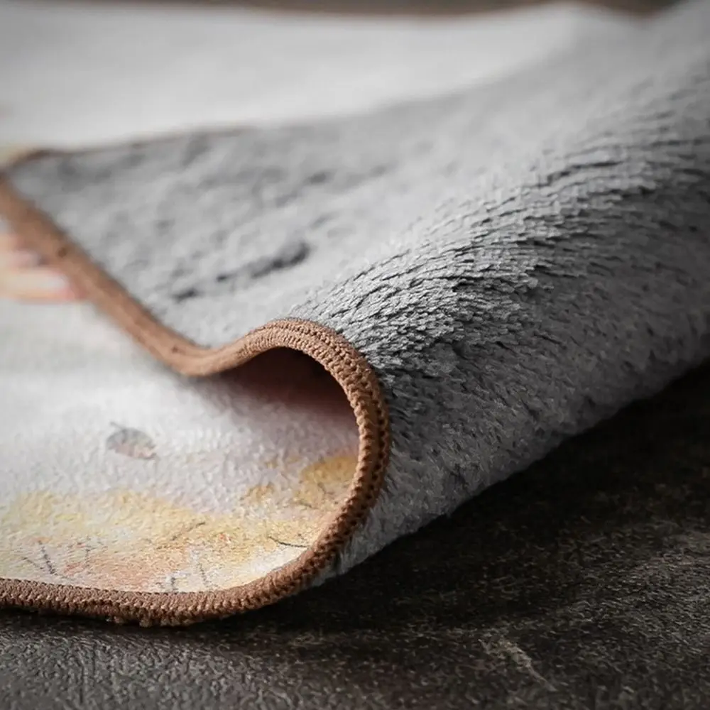 Gift Chinese Painted Cotton Linen Absorbent Tea Towel Retro Soft Tea Ceremony Mat Simple Style Thickened Tablecloth Rag Bowl