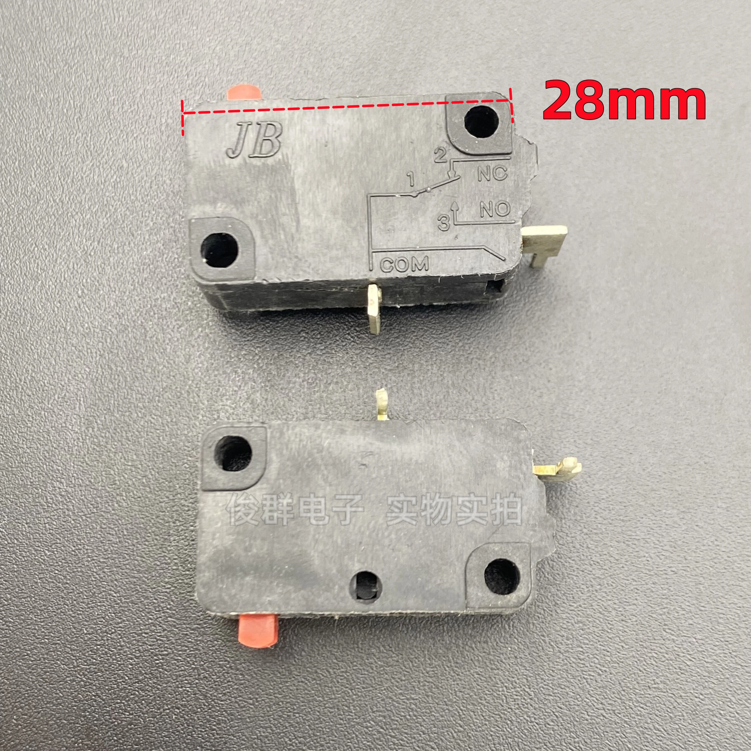 10pcs/micro power switch pointed foot 2 feet normally open reset detection limit button high pressure pump car washer button