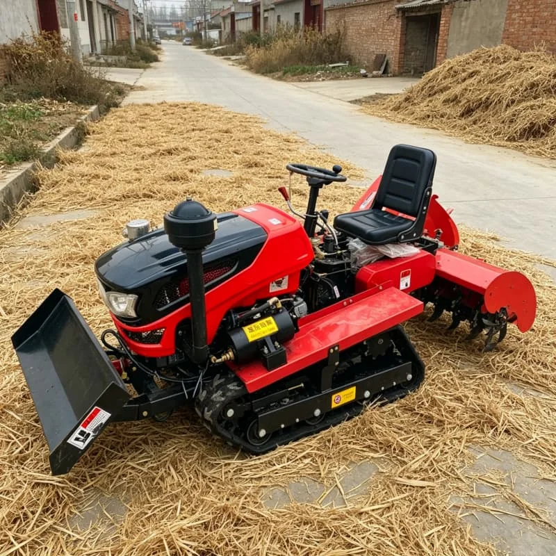 Customized Offline Hot-selling Tracked Cultivator, High-efficiency Energy-saving Mini Tiller, Farmland Cultivation Machinery