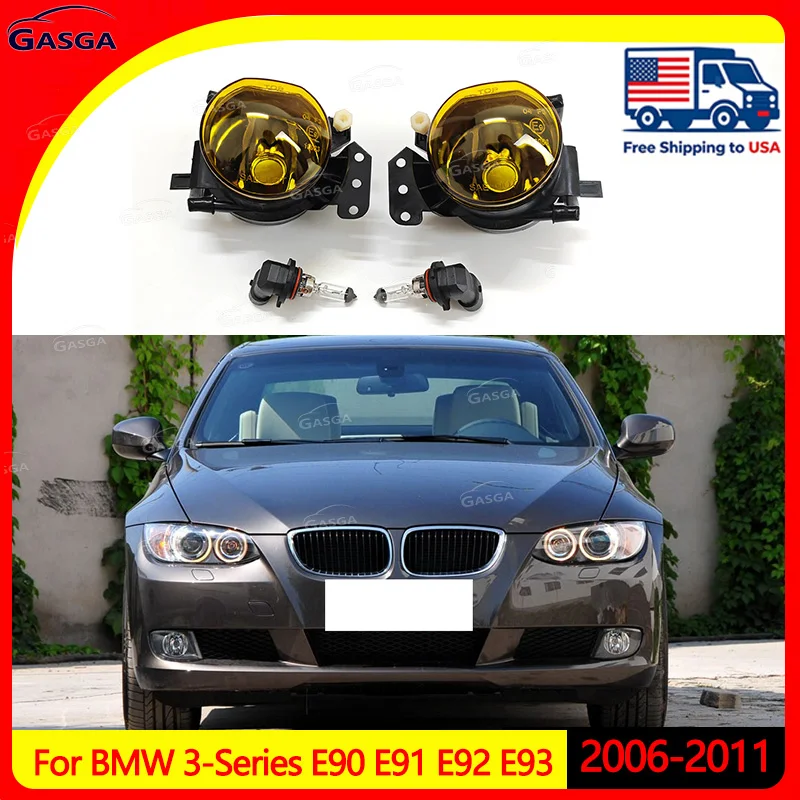 

Front Bumper Anti Fog Light Lamps Replacement For BMW 3-Series E90 E91 E92 E93 2006-2011 Fog Lamp Assembly With Bulbs