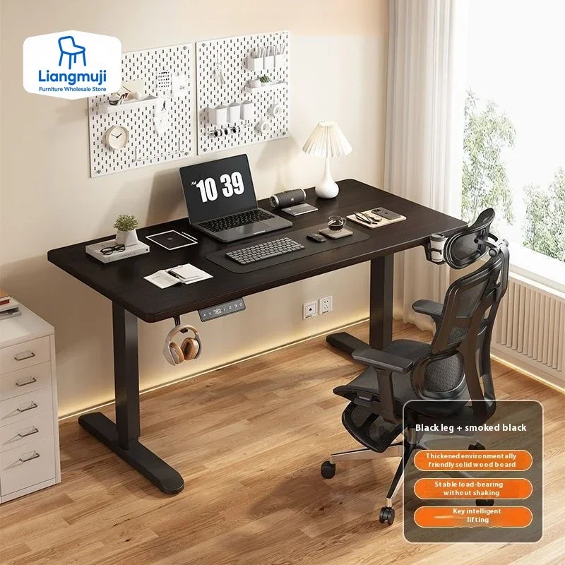 Height Adjustable Standing Desk with Cup Holder Eco-Friendly Desktop Ergonomic Workstation Home Learning Office Memory Buttons