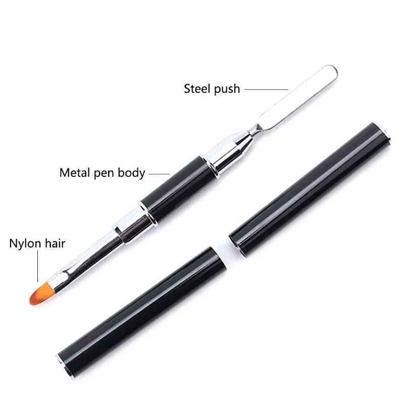 1PC/Double Head Nail Art Stripes Lines Liner DIY Painting Brush Liquid Powder Acrylic UV Gel Extension Drawing Pen