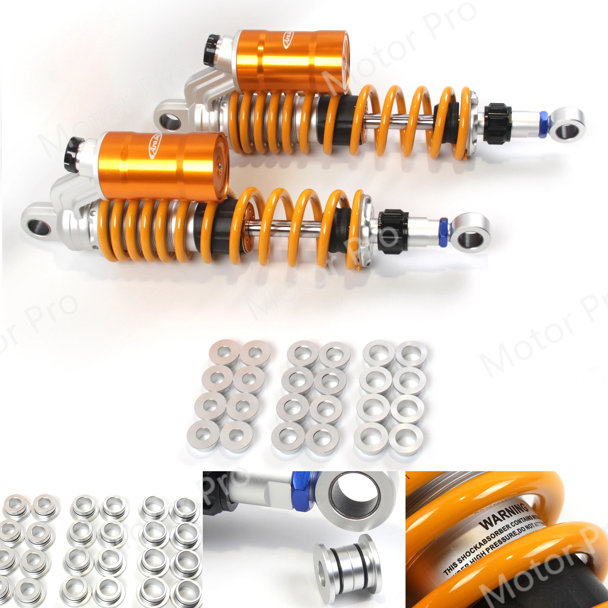 For YAMAHA SR500 1977-1984 360mm/14‘’ Motorcycle Adjustable Rear Shock Absorbers VMAX 1200 1985-2005 2001-2004