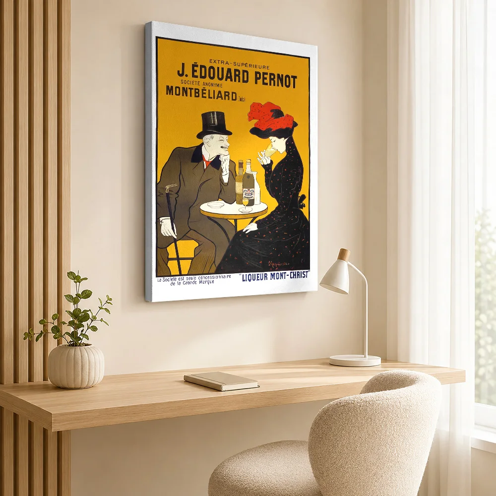 Leonetto Cappiello Pernot Canvas Painting Poster Personalized Modern Aesthetic Wall Art for Office Hallway Decor Ready to Hang