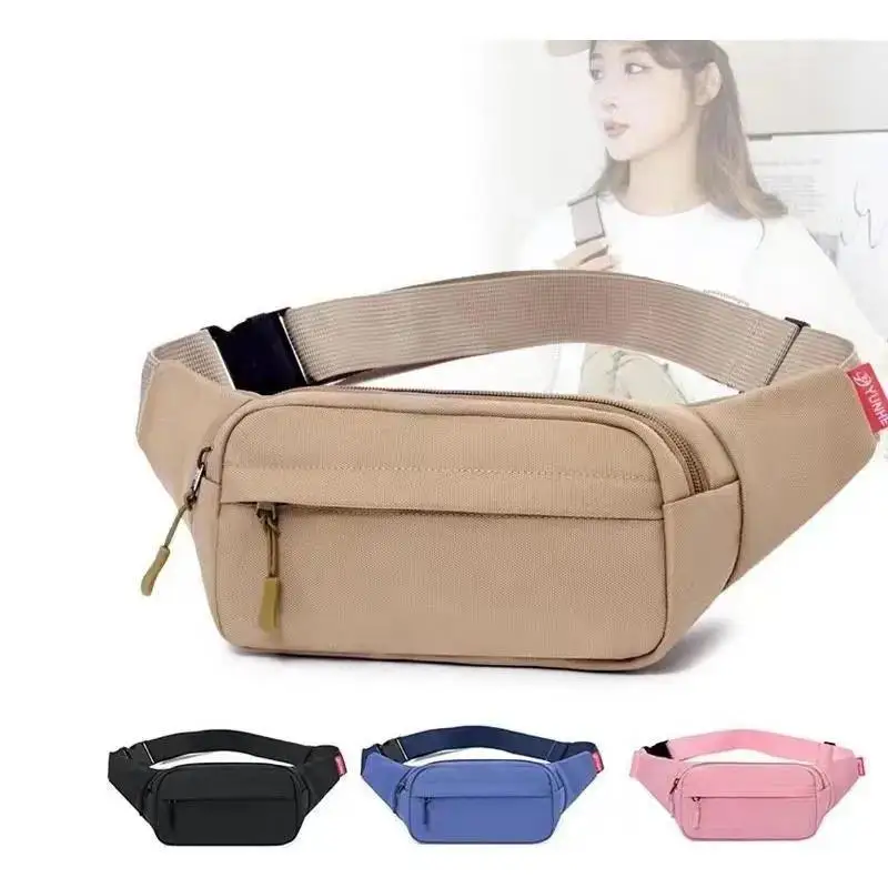 Large Fanny Pack for Men Women,Waterproof Crossbody Sports Waist Bag Pack Lightweight Belt Bag Hip Bum Bag