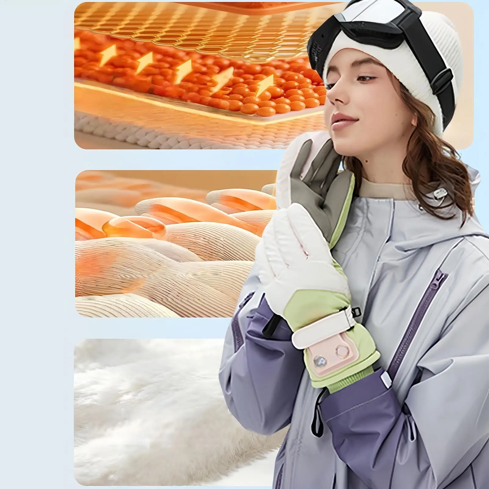 

Electric Heated Gloves Touchscreen Snowboarding Warming Supplies Winter Warm Gloves For Sports Enthusiasts Riders Delivery