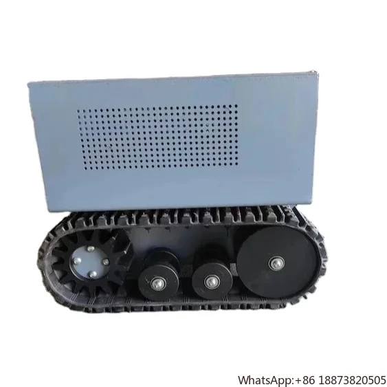 Customized crawler undercarriage rubber tracked chassis with Model airplane remote control