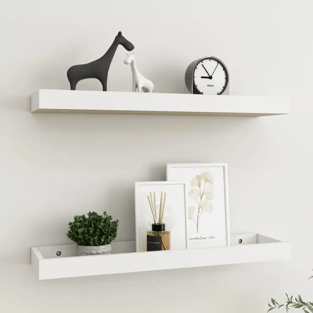 오크 화이트 벽면 램브스 60x15x4cm, 실내 인테리어에 완벽한 MDF 장식 선반 추천