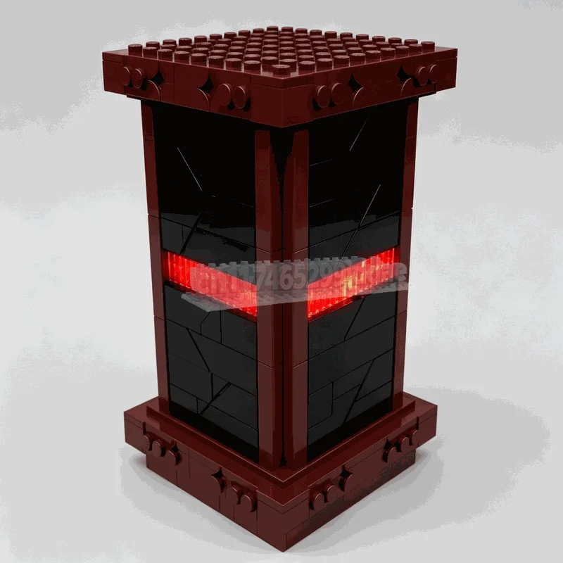 1002Parts Reality Stone Container LED Light Model Custom Building Blocks DIY Assembly Creative Toy Display Collection Gift Set