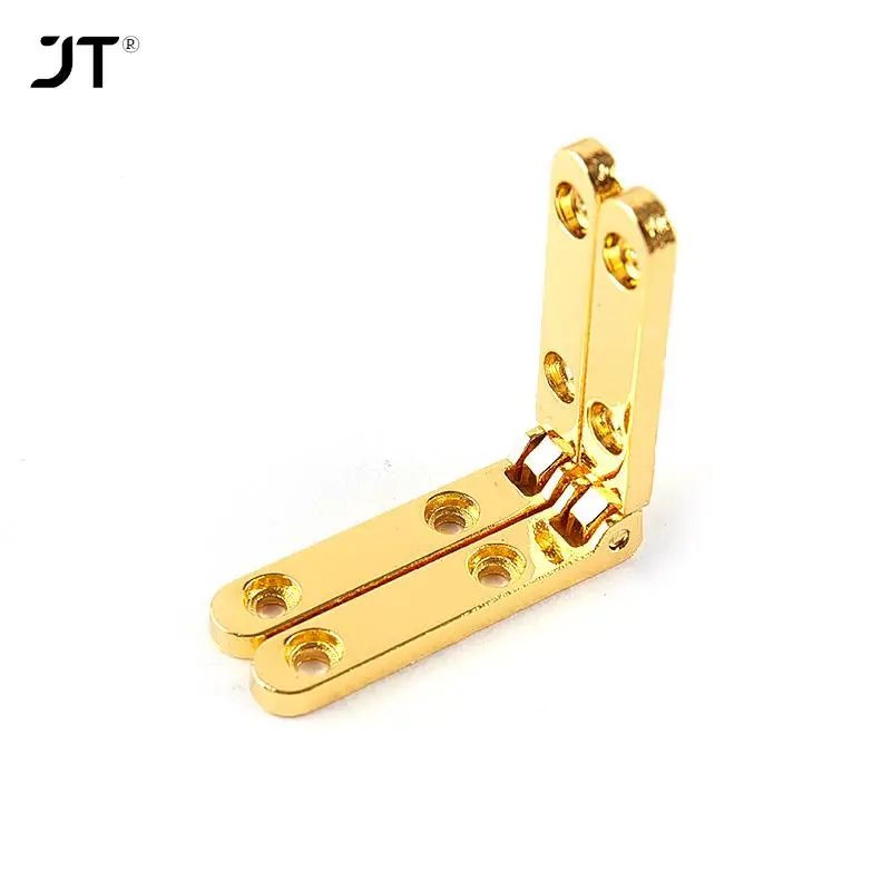 2Pcs 90 Degree Hinges For Wooden Box Jewellery Case Cabinet Furniture Hardware 30*30*6mm straight-shaped zinc alloy hinge