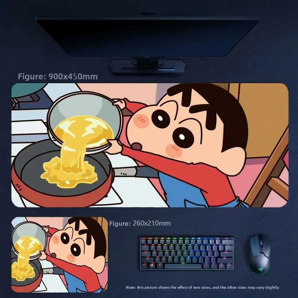 High Definition Animation Crayon Shin-chan and His Friends Leather Mouse Pad New Girls' Large-sized Leather Waterproof Table Mat