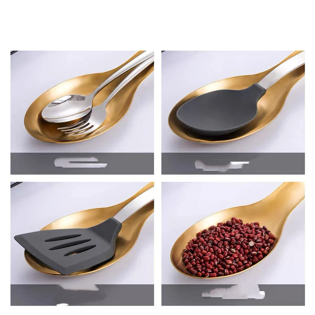 Stainless Steel Tray with Gold - Food Storage Restaurant review and price