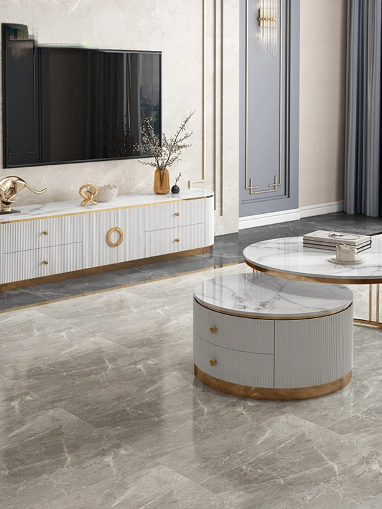 

Роскошный светильник для гостиной, 57 дюймов, стойка для телевизора, современная мебель, подставка для телевизора с 4 ящиками и раздвижным шкафом