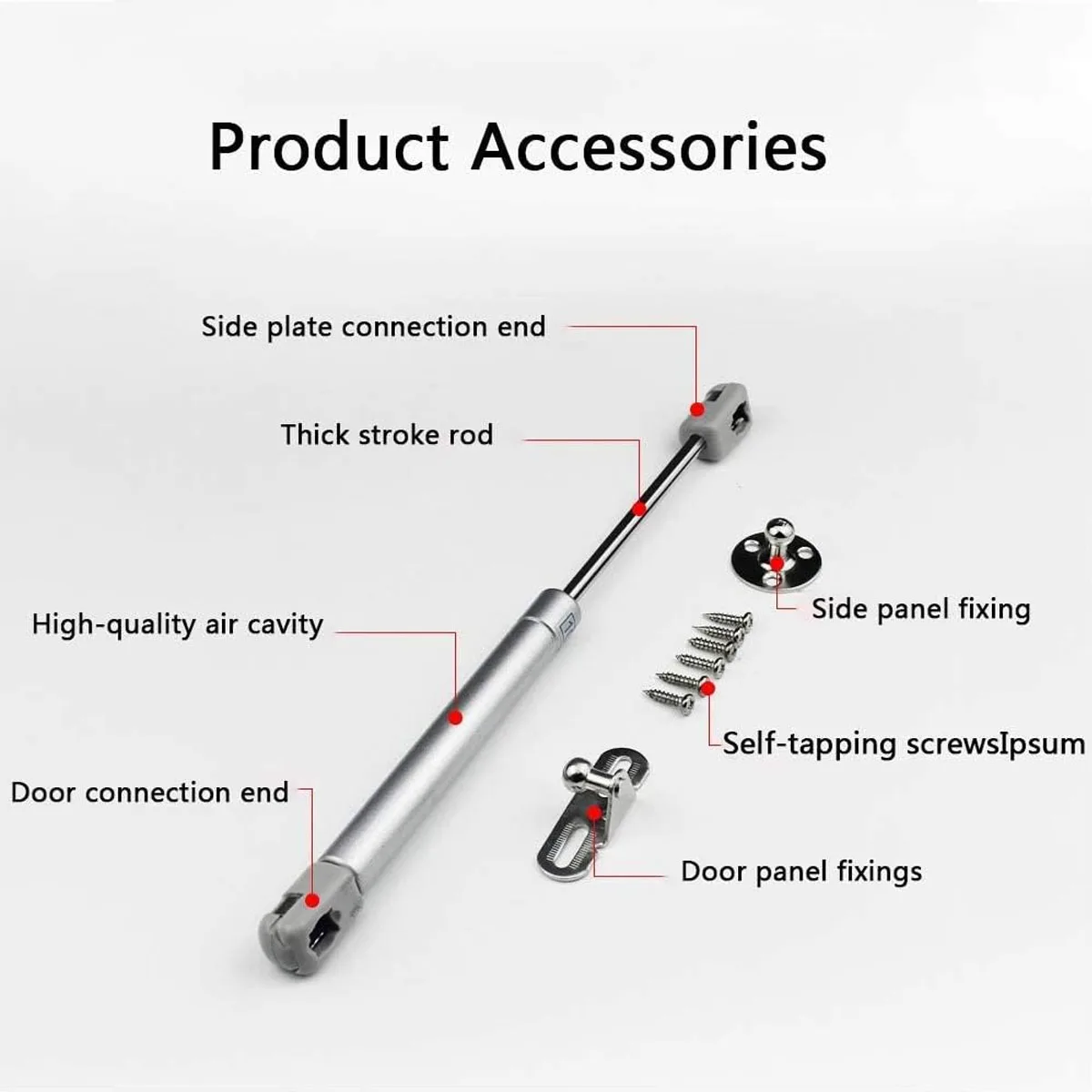 10 Inch Gas Spring 20N/200N Deceleration Opening And Lowering Support Rod Lifting Spring Suitable For Cabinet Door Rv Hinges