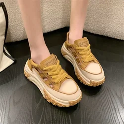 With Ties Round Nose Sneacker Vulcanize Women's School Shoes Fashion Women's Sneakers Sport Outing Cheaper Shose