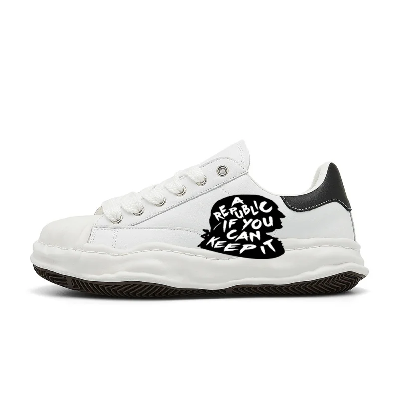 

Benjamin Franklin Quote - A Republic If You Can Keep ItVintage Fashion Street Sneakers，The design is retro, stylish, comfortable