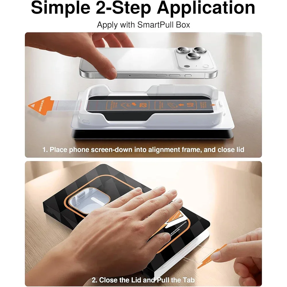 Protecteurs d'écran en verre trempé anti-espion pour IPhone 17/17 Air/17 Pro/17ProMax, Film privé avec Kit d'installation sans poussière