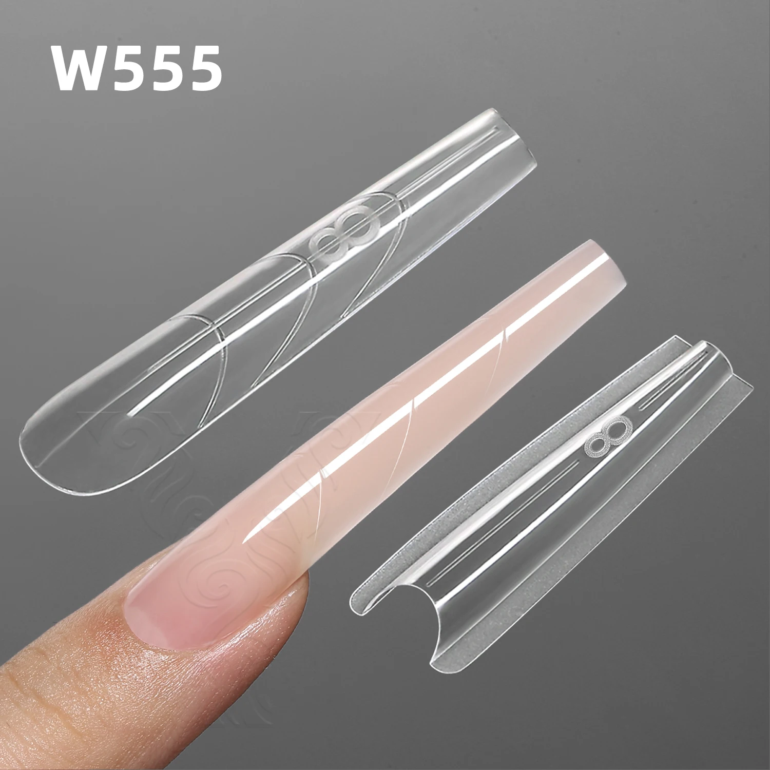 NIEUWE YOKEFELLOW & MR NAIL Sandwich Nail Form 240 stks 15 size Vierkante Nail Extensions Top & Bottom Form Set voor Quick Nail Extensions