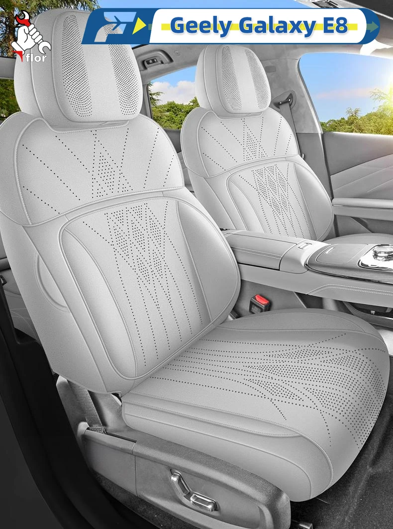 Left-Drive Car Seat Cover For Geely Galaxy E8 2025 Custom Fit Seat Cover Full-Surround Seat Cushion Seat Protection
