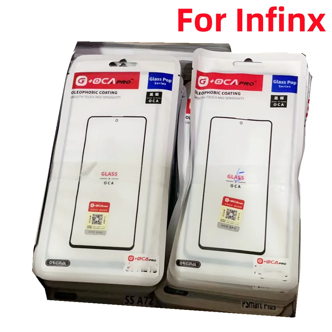 10 قطعة G + OCA PRO عدسة زجاجية أمامية لوحة اللمس مع OCA لـ Infinx Note 7 8 note7 S5Pro Smart 4 HP 5 Spark 4 6 GO #2