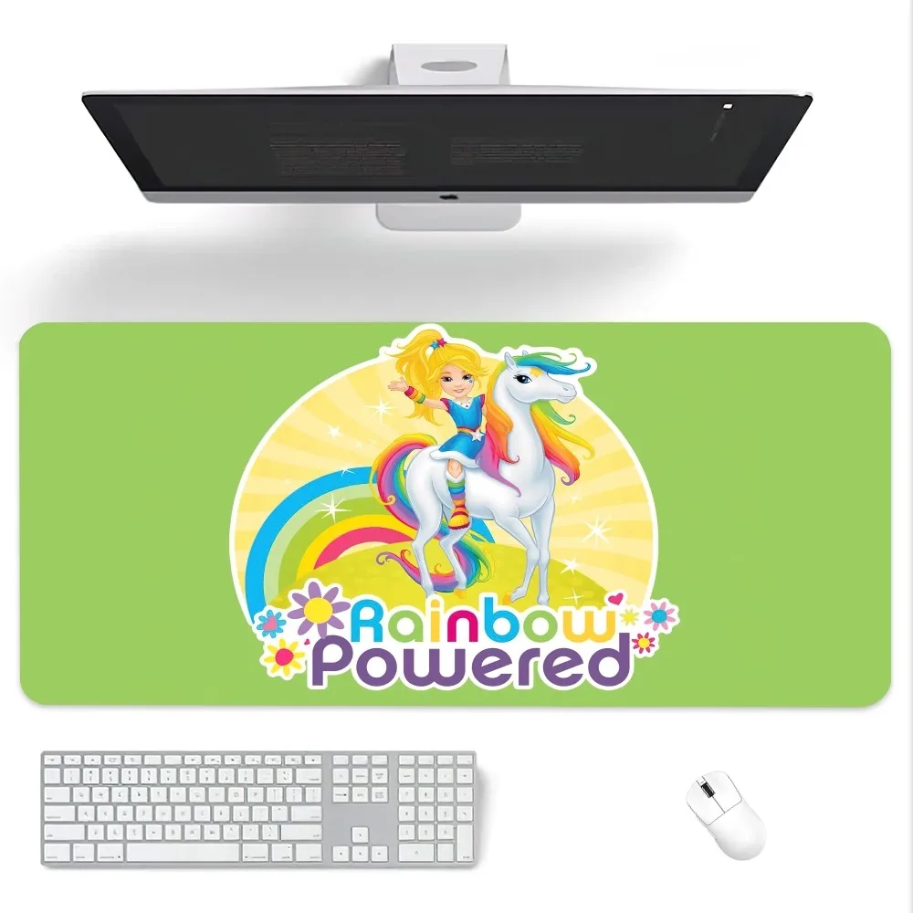 Cartoon R-Rainbow Brite Cute Mouse Pad Computer Laptop Gaming Office Wrist Guard Non Slip Keyboard Pad