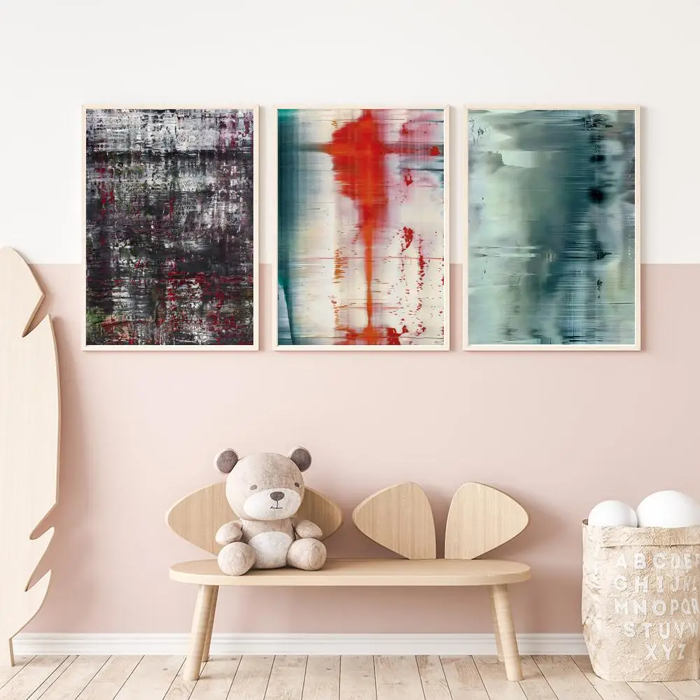 Gerhard R-Richter Paintings Poster Versatile HD Waterproof Wall Art Self-Adhesive Decor For Any Space Ideal Gift