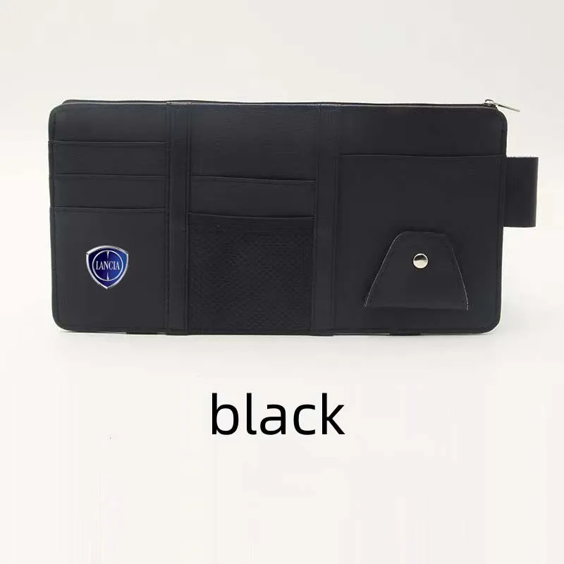 Car sunshade storage clip card clip storage bag certificate clip is suitable for Lancia ypsilon delta Musanera Thema Statosy