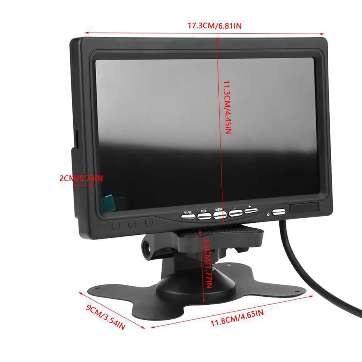Monitor colorido com display LCD FPV de 7 polegadas 800x480 FPV