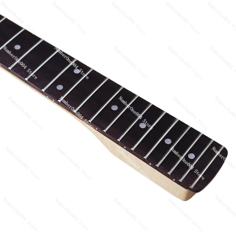 For 6-string Rose Wood, Electric Guitar Neck with Maple Bright 22 Pins Handle Modified DIY Electric Guitar InstrumentAccessories