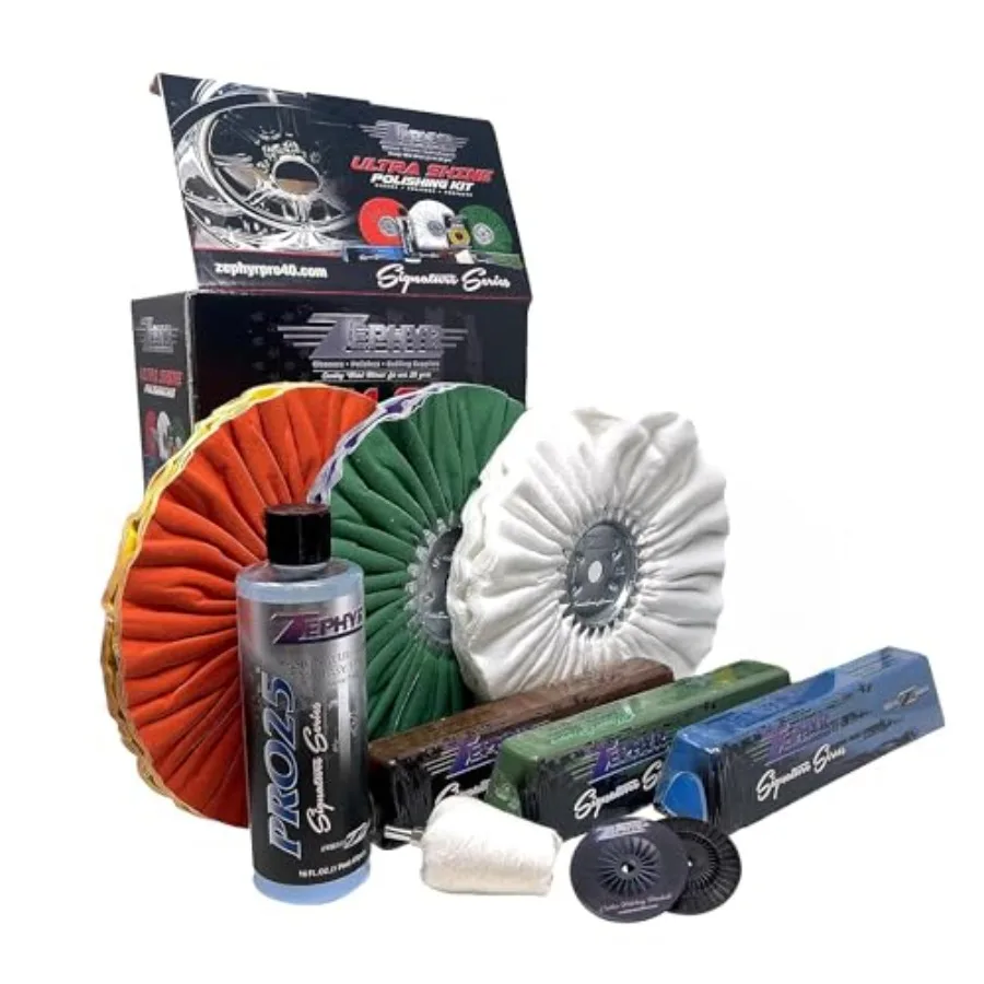 

- Ultra Shine Forged Wheels Aluminum Polishing Kit - Aluminum Wheel Polisher - Stainless Steel Metal Polishing Kit Made for Sem