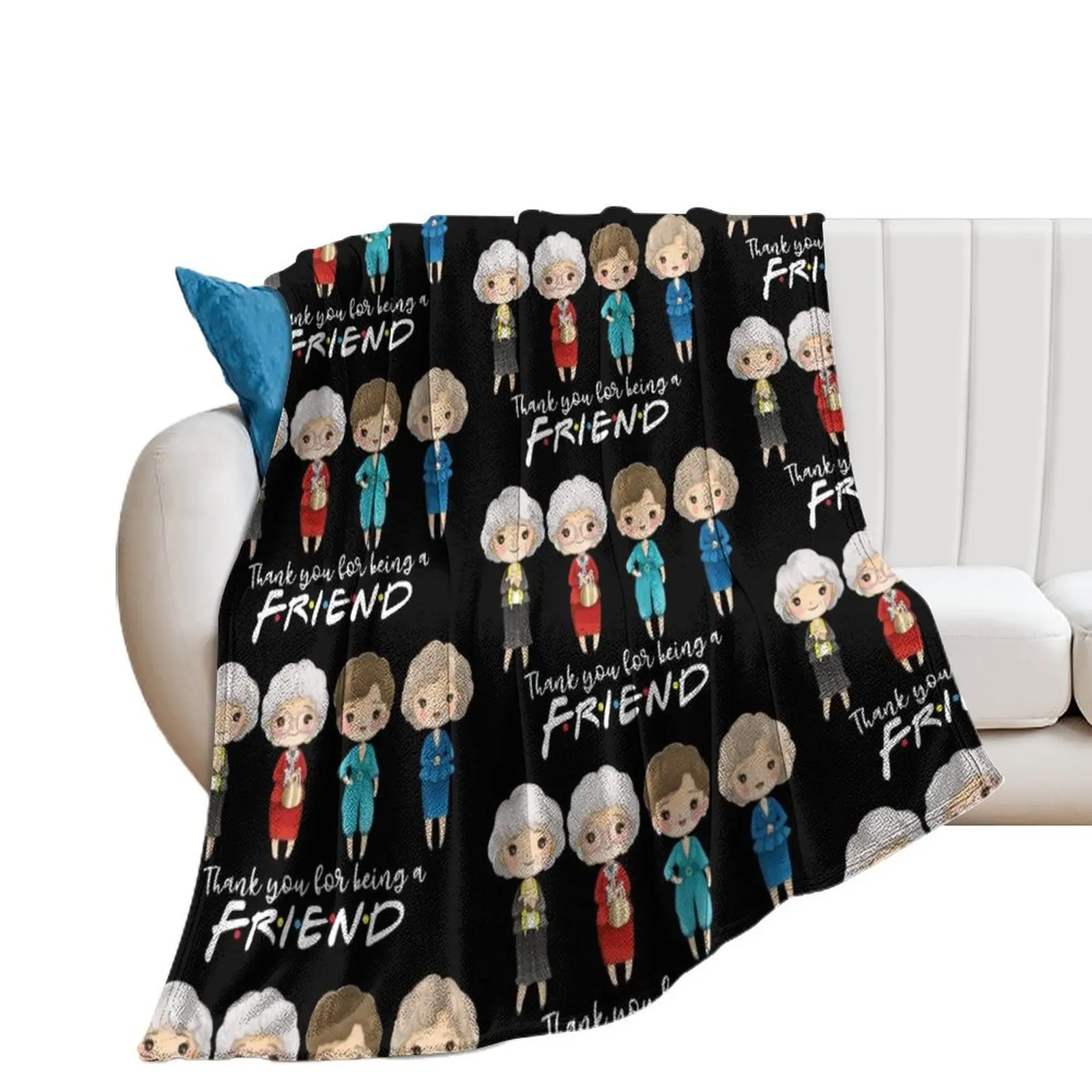 thanks you for being a friend-golden girls Throw Blanket Personalized Gift decorative For Decorative Sofa Blankets