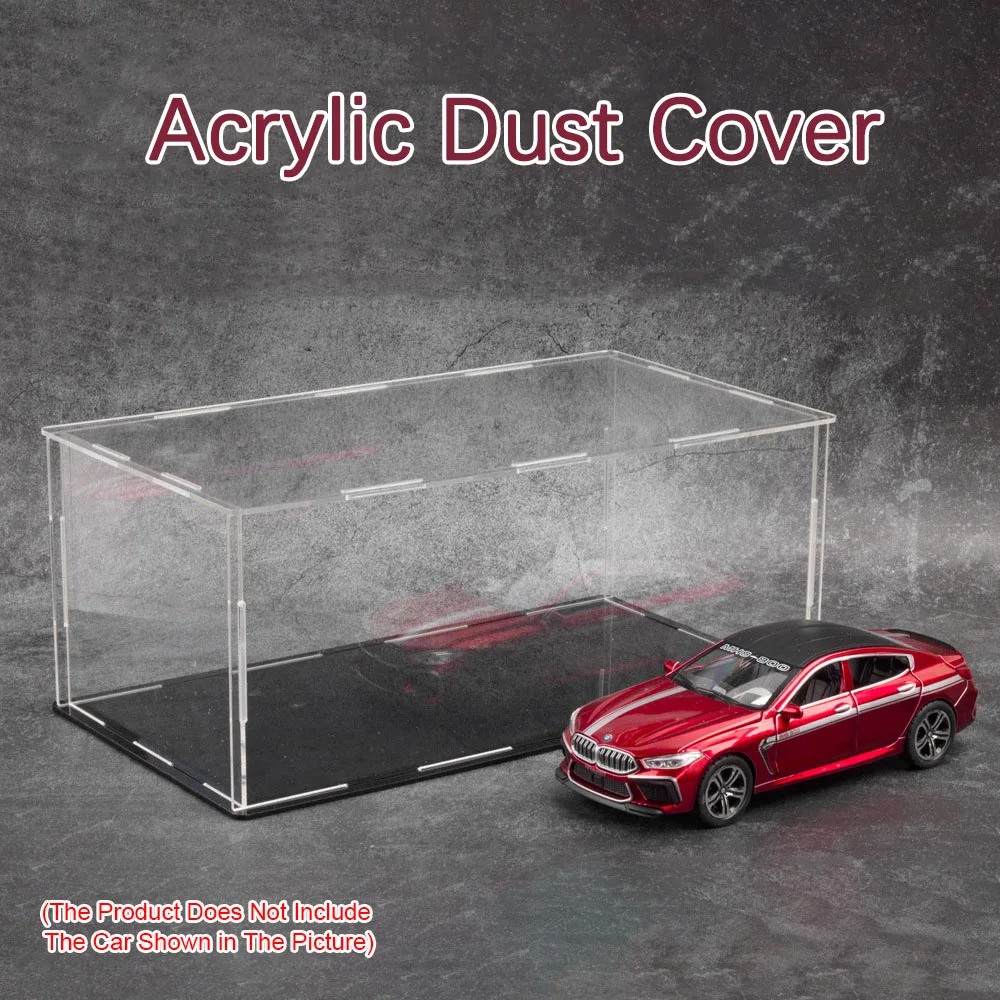 Scale 1:32 1:24 1:18 Acrylic Dust Cover Toys Car Models Display Box Fine Cutting High Definition Transparency Plastic Show Boxs