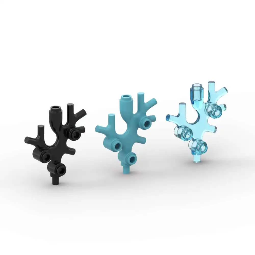 Moc 10 pçs 49577 alta tecnologia compatível mar planta árvore tijolo algas coral thallus bloco de construção brinquedo adultos crianças presentes do dia especial