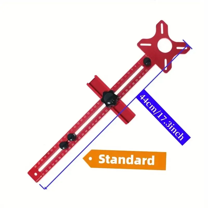 3 in 1 Router Milling Groove Bracket Woodworking Cutting and Milling Circular Auxiliary Tool Aluminum Router Circle Cutting Jig